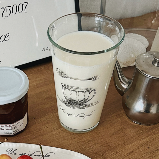 ｜MAMANAUBE｜ Un café s’il-vous-plaît, Glass CUP 500ml