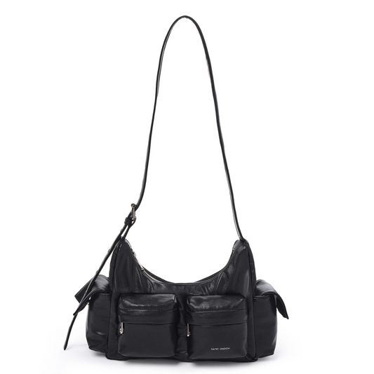 ｜SAMO ONDOH｜ Pocket Mug Bag M (Nappa Black)
