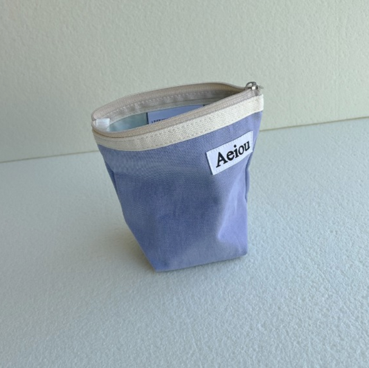 ｜aeiou｜ Aeiou Basic Pouch (M size) Blueberry
