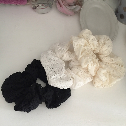 ｜moat｜ Daily Lace Scrunchy (3colour)