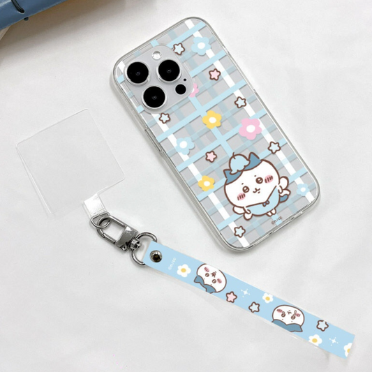 ｜韓版Chiikawa｜ Chiikawa Clear Phone Case + Tag Strap 透明手機殼 ＋手機帶