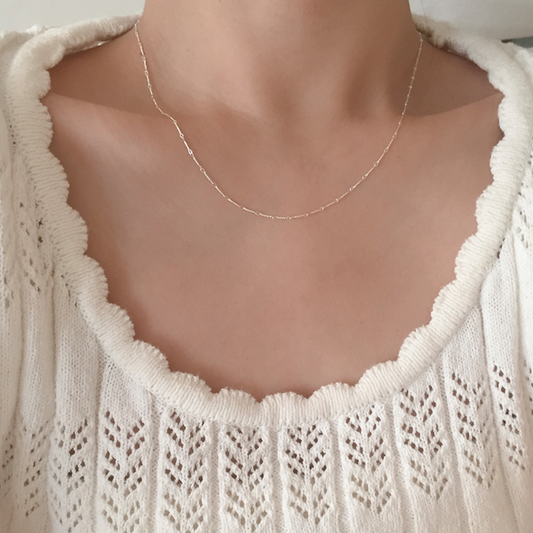 ｜moat｜ Rope Link Necklace (Silver925)