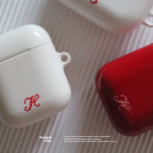 ｜Malgrecela｜ Airpods Hard Case - Initial