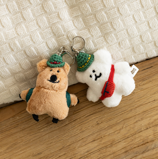 ｜Dinotaeng｜ BOBO in the Woods Flat Fur Keychain Quokka / BOBO