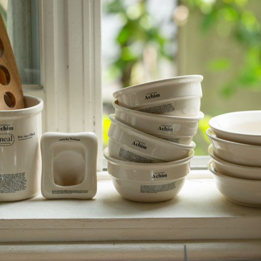 ｜momur｜ Rice Bowl (Cream Black)
