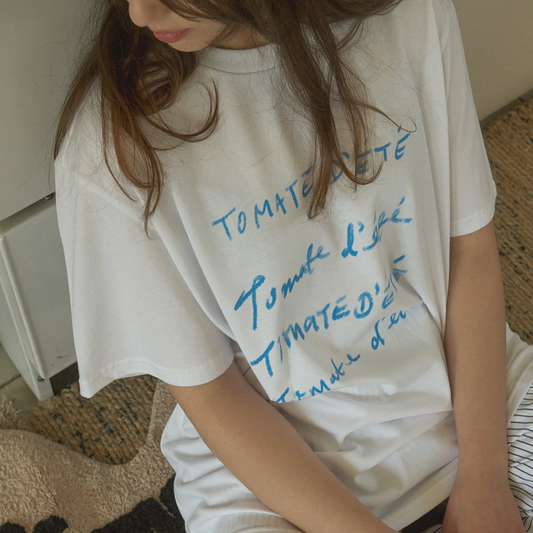 ｜HOTEL PARIS CHILL｜ Tomato T-Shirt (White)