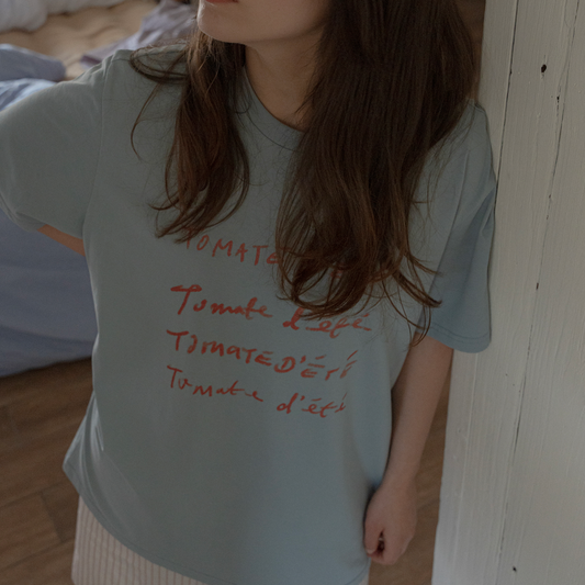 ｜HOTEL PARIS CHILL｜ Tomato T-Shirt (Sky)