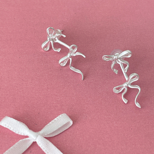 ｜sora'de｜ Ribbon Ribbon Earrings