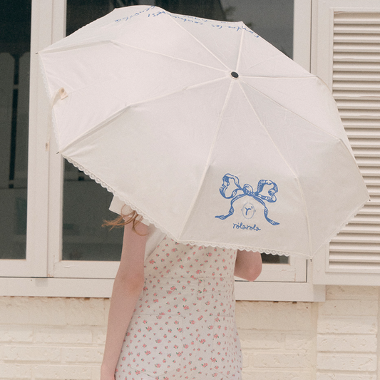 ｜rola rola｜ RIBBON LACE UMBRELLA IVORY