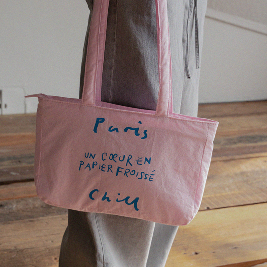 ｜HOTEL PARIS CHILL｜ Paper Heart Puffer Bag (Pink)