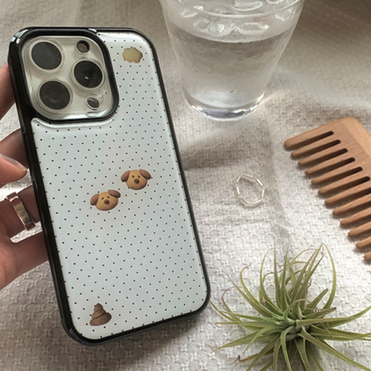 ｜1081｜ 바보개와 똘똘개 Epoxy Phone Case