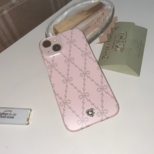 ｜atta｜ Hold Me Tight Pink Hard Phone Case