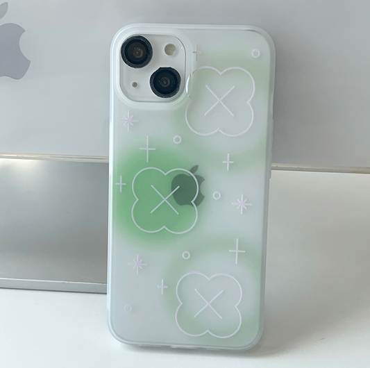 ｜withsome｜ Bubble Blur Clover Phone Case