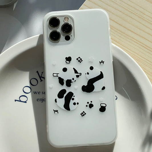 ｜withsome｜ Fluffy Panda Phone Case