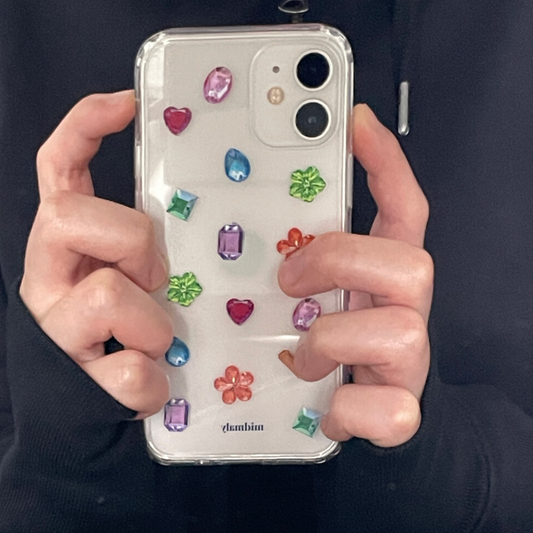｜midmaly｜ Summer Gems Jelly Phone Case