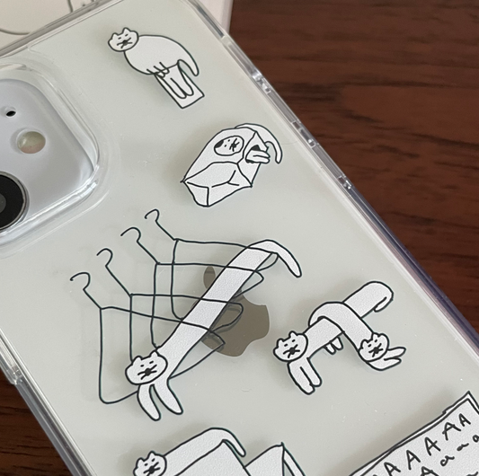 ｜SUSSTORE｜ 알 수 없는 매옹이 Jelly Hard Case
