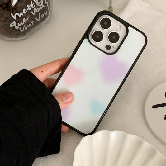 ｜your emotions｜ Plumpily Heart Glass Phone Case