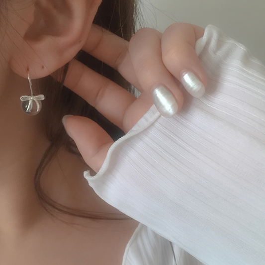 ｜moat｜ Clear Drop Earring (Silver925)