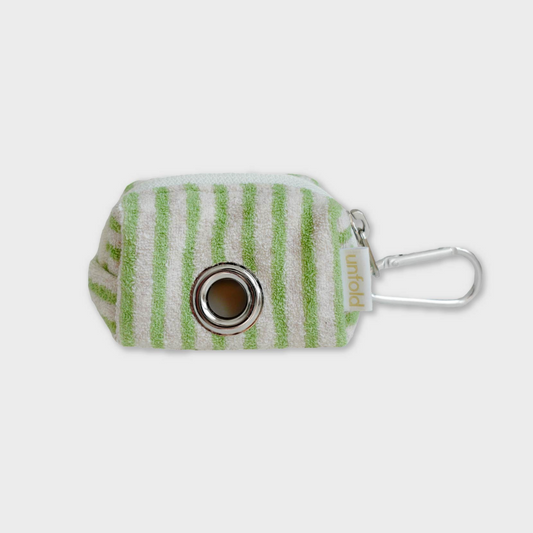 ｜unfold｜ Stripe Terry Poop Bag (Green)