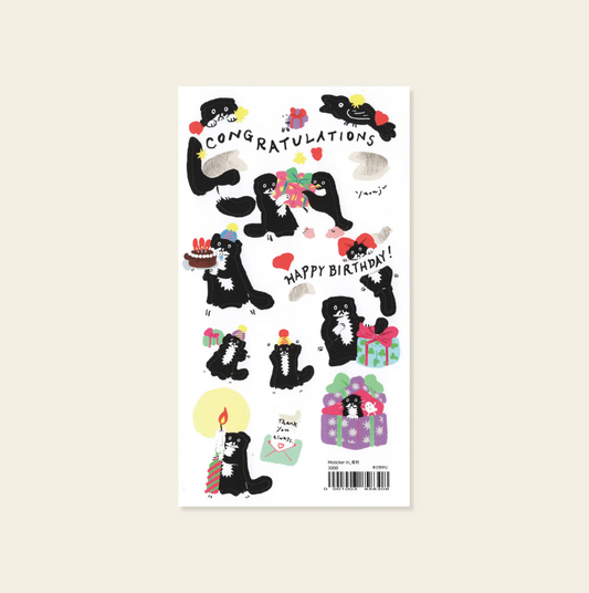 ｜HUGINN AND MUNINN｜ Mo Sticker M Congrats