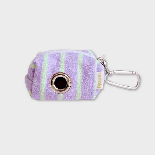 ｜unfold｜ Stripe Terry Poop Bag (Lavender)