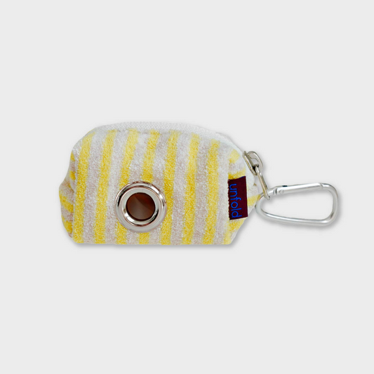 ｜unfold｜ Stripe Terry Poop Bag (Yellow)