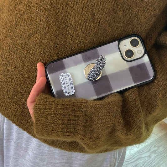 ｜loumoi｜ Present Series : Puffy Check Phone Case