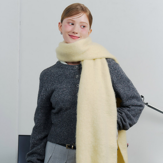 ｜engbrox｜ Cotton Candy Muffler (Lemon)