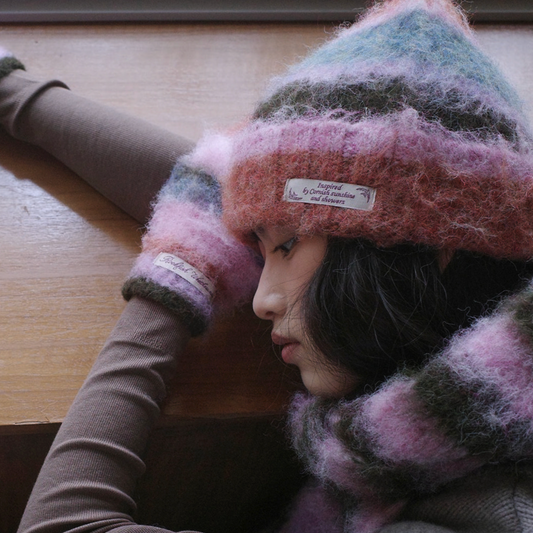 ｜Rockfish Weatherwear｜ STRIPE SHAGGY BEANIE