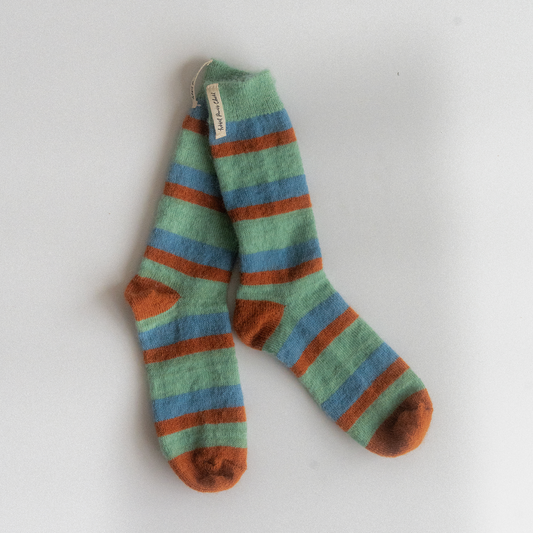 ｜HOTEL PARIS CHILL｜ Retro Striped Socks (Autumn Tints)
