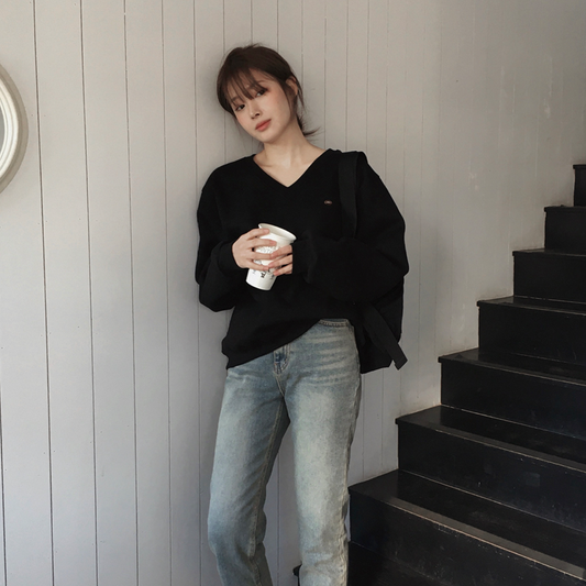 ｜SLOWAND｜ # SLOWMADE Premium PK Wool Napping Slit Sweatshirt