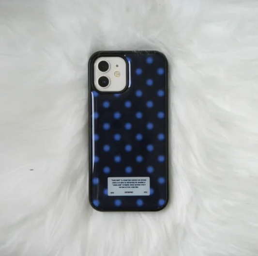 ｜YOUTH SPIRIT｜ Snow Dot Epoxy Case Bumper Deep Blue