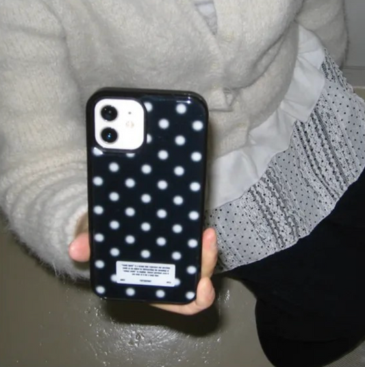 ｜YOUTH SPIRIT｜ Snow Dot Epoxy Case Bumper Black