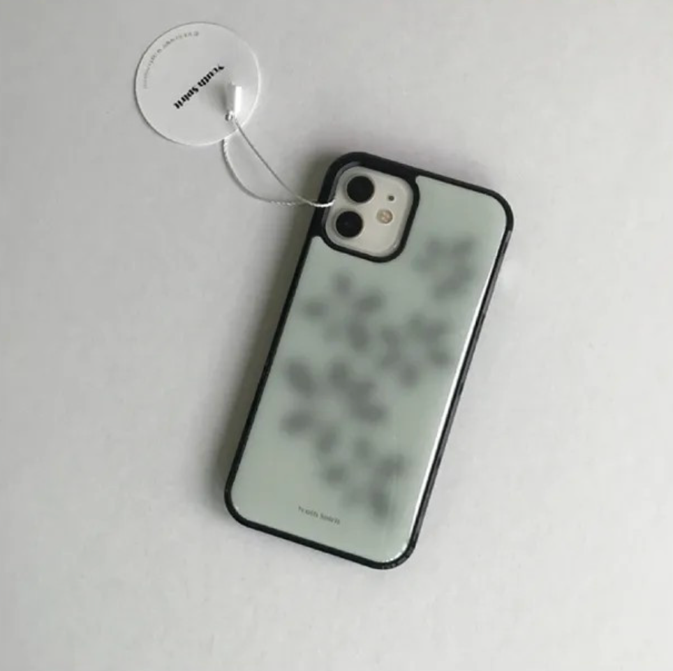 ｜YOUTH SPIRIT｜ Fog Flower Grey Gradient Epoxy Case Bumper