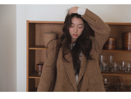 ｜WITHBLOOM｜ PREFRITT : Bournemouth Merino Wool Handmade Coat Camel