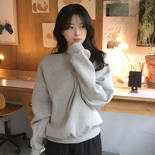 ｜SLOWAND｜ # SLOWMADE Wool Napping All Day Sweatshirt