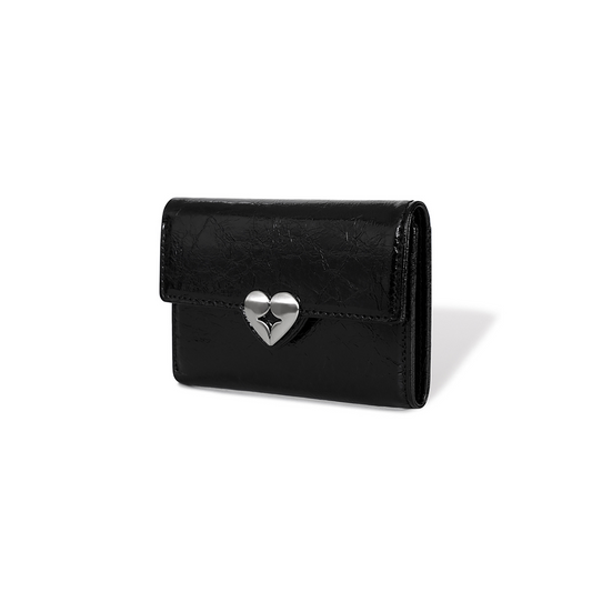 ｜fennec｜ HEARTY FLAP WALLET - BLACK
