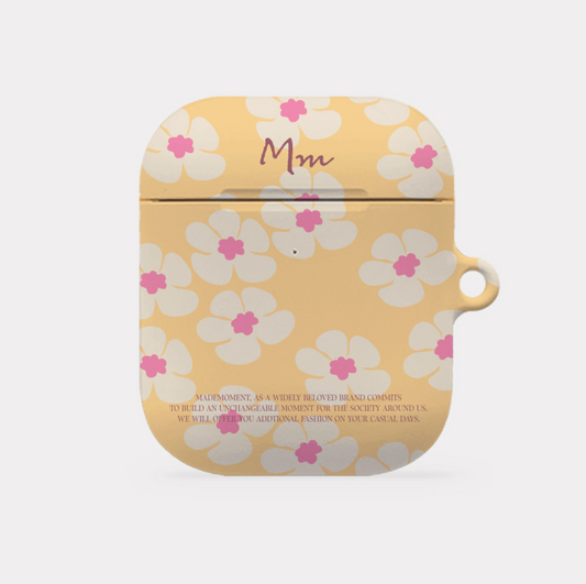 ｜Mademoment｜ Egg Daisy Pattern Airpods Case