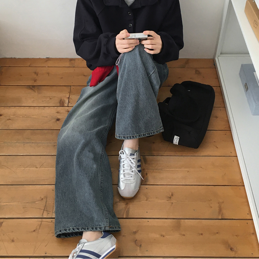 ｜98°C｜ ｜NEAH｜ America River Blue Wide Denim