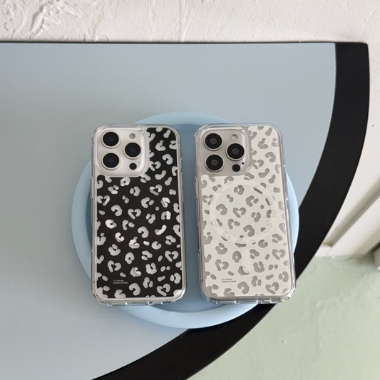 ｜your emotions｜ Heart Leopard Jelly Hard Case