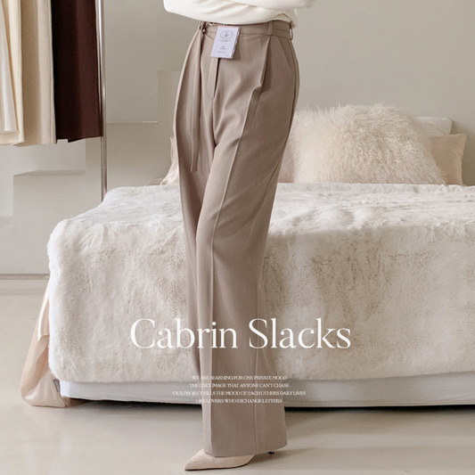 ｜perbit｜ Cabrin Belt Strap Pintuck Slacks