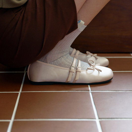 ｜Rockfish Weatherwear｜ SQUARE TOE TWO STRAP MARYJANES (SATIN)