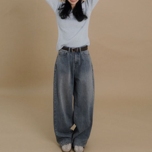 ｜SLOWAND｜ # SLOWMADE Secret Real Wide Denim Pants