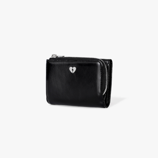 ｜fennec｜ HEARTY ZIPPER WALLET - BLACK