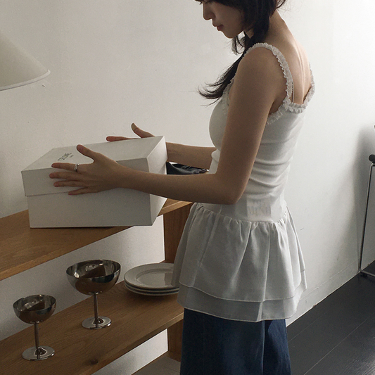 ｜98°C｜ Layered Frill Tee