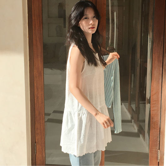 ｜SLOWAND｜ Dotted Lace Pure Dress