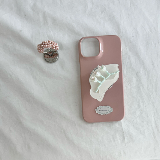 ｜loumoi｜ Leaf Series : Coral Blossom Hard Case