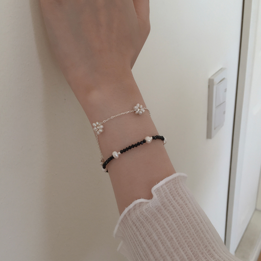 ｜moat｜ Blossom Pearl Bracelet (silver925)