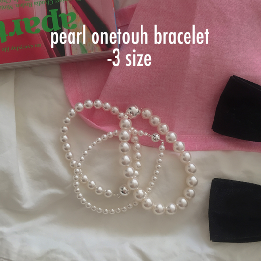 ｜moat｜ Pearl Onetouch Bracelet (silver925)