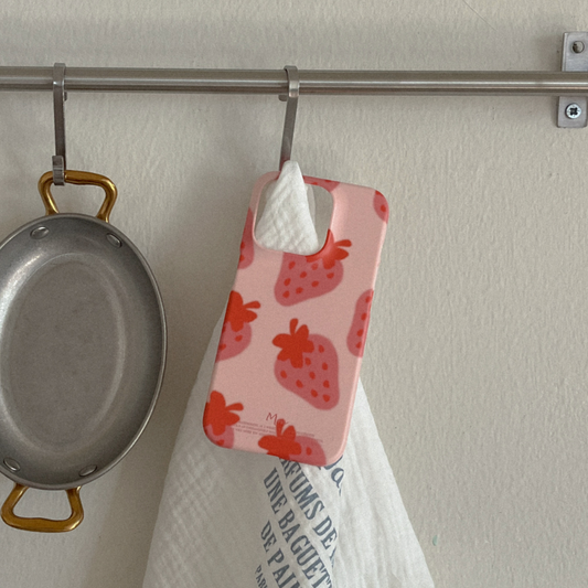｜Mademoment｜ Strawberry Delight Pattern Hard Case